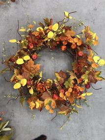 img 1 attached to NeoLartes Pumpkin Harvest Halloween Wreaths