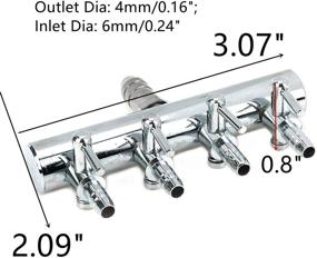 img 3 attached to Dahszhi 4-Way Aquarium Air Flow Control Lever Valve: Premium Copper Distributor for Optimum Fish Tank Splitting and Pump Efficiency