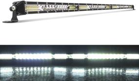 img 4 attached to 🚗 DVISUV 30in LED Light Bar Slim Single Row Waterproof Combo Beam 230W Off Road Work Light for Truck, Car, Pickup, Cabin, Boat, ATV, SUV - Pink