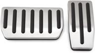премиальные недрелимые педали для топливного тормоза из нержавеющей стали для tesla model s и model x логотип