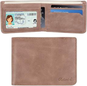 img 2 attached to Genuine Blocking Minimalist Charcoal Black ID Men's Accessories for Wallets, Card Cases & Money Organizers