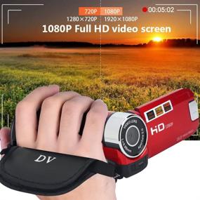 img 1 attached to Portable Vlogging Camera Recorder - Full HD 1080P 16MP Camcorder with 2.7 Inch LCD Screen, 270 Degree Rotation, 16X Digital Zoom, Selfie Support, and Continuous Shooting