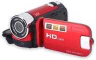 portable vlogging camera recorder - full hd 1080p 16mp camcorder with 2.7 inch lcd screen, 270 degree rotation, 16x digital zoom, selfie support, and continuous shooting logo