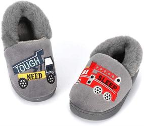 img 3 attached to 🚀 Adorable Cartoon Rocket Slippers: Perfect Household Toddler Boys' Shoes