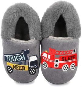 img 2 attached to 🚀 Adorable Cartoon Rocket Slippers: Perfect Household Toddler Boys' Shoes