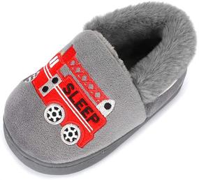 img 1 attached to 🚀 Adorable Cartoon Rocket Slippers: Perfect Household Toddler Boys' Shoes