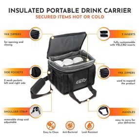 img 3 attached to Insulated Drink Caddy: Portable Carrier for Refreshments on the Go!