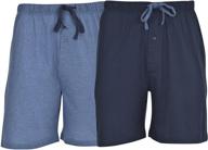 🩳 hanes men's 2-pack cotton lounge drawstring knit shorts: comfortable waistband & pockets логотип