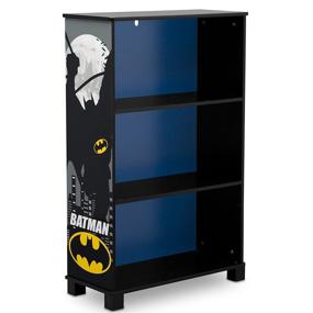 img 4 attached to 📚 Delta Children Deluxe 3-Shelf Bookcase - Organize Books, Decor & Homeschooling Supplies with DC Comics Batman Theme, 23.75x10.62x37.5 Inch (Pack of 1)