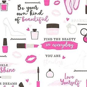 img 2 attached to 🌸 Motivational Print Tissue Paper for Gift Bags: Be Your Own Kind of Beauty, 20" x 30", Pack of 20
