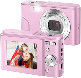 img 4 attached to 📸 IEBRT 1080P Digital Camera: Compact, Rechargeable Vlogging Camera with LCD Screen, 16X Zoom, and 36MP Resolution - The Perfect Gift for Teens and Kids!