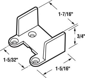 img 1 attached to 🚪 Нейлоновый направляющий для раздвижных дверей - Slide-Co 16104