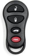 🔒 enhance your car security with the uxcell 4 button replacement keyless entry remote control fob clicker gq43vt17t for dodge logo