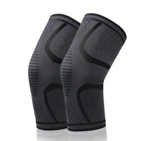 img 4 attached to Knee Brace Compression Sleeve Support