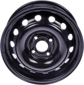 img 2 attached to Dorman - OE Solutions 939-162 Black Wheel with Painted Finish (14 x 5.5 inches /4 x 100 mm, 43 mm Offset) - High-Quality Wheel Upgrade For Enhanced Performance