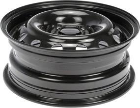 img 1 attached to Dorman - OE Solutions 939-162 Black Wheel with Painted Finish (14 x 5.5 inches /4 x 100 mm, 43 mm Offset) - High-Quality Wheel Upgrade For Enhanced Performance