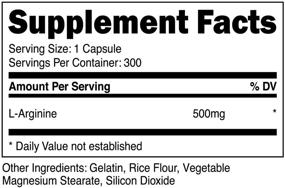img 3 attached to 💊 Nutricost L-Arginine 500mg - 300 Capsules: Gluten-Free & Non-GMO Supplement