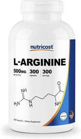 img 4 attached to 💊 Nutricost L-Arginine 500mg - 300 Capsules: Gluten-Free & Non-GMO Supplement