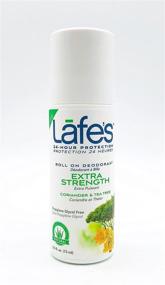 img 2 attached to 🌿 Lafe's Roll-On Deodorant Extra Strength Coriander & Tea Tree, 2.5 oz (Pack of 3) - Ultimate Odor Protection!