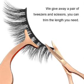 img 1 attached to 👁️ 2D-3D False Eyelashes | Natural Volume Faux Lashes | 12 Pairs of Wispy and Fluffy Fake Eyelashes | Handmade Natural Look Bulk False Lashes QUEEN QSR024