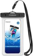 📱 moko floating waterproof phone pouch holder: ultimate protection for iphone 13/12/11 pro max, samsung s21/s10/s9 - dry bag with lanyard armband included logo