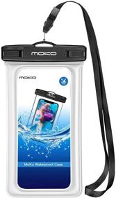 img 4 attached to 📱 MoKo Floating Waterproof Phone Pouch Holder: Ultimate Protection for iPhone 13/12/11 Pro Max, Samsung S21/S10/S9 - Dry Bag with Lanyard Armband Included