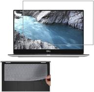 2 пакет матовых антибликовых защитных пленок для ноутбука dell xps 13 9365 9370 13.3" с бонусной клавиатурной наклейкой логотип