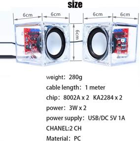 img 3 attached to 🔊 BONATECH 3W Прозрачный стерео динамик Набор для сборки: Усовершенствованный звуковой усилитель в прозрачном корпусе