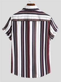 img 3 attached to 👕 Multicoloured Men's Shirts: Floerns Striped Shirts for Casual and Comfortable Styling in Men's Clothing