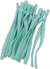 img 2 attached to 🧵 DGOL Sewing Elastic String Bands - 100 pcs Adjustable DIY Ear Loop Stretch Cord for Masks in Light Blue