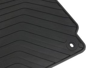 img 1 attached to 🚗 Custom Fit Full Black Rubber Auto Floor Liners Mat for Honda CR-V CRV 4th Generation 2012 2013 2014 2015 2016 - All Weather Protection, Heavy Duty, Odorless - SAN AUTO Car Floor Mat