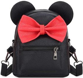 img 4 attached to Moonlit Bowknot Travel Backpack: Kids' Furniture, Decor, Storage, Backpacks & Lunch Boxes