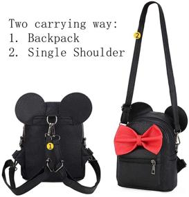 img 3 attached to Moonlit Bowknot Travel Backpack: Kids' Furniture, Decor, Storage, Backpacks & Lunch Boxes