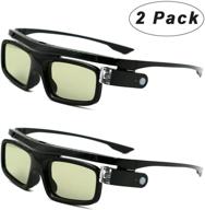 👓 high-quality 3d glasses pack for 3d dlp-link projectors - rechargeable active shutter eyewear by cocar toumei (set of 2) logo