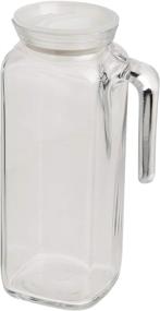 img 3 attached to 🥤 Bormioli Rocco Glass Frigoverre Jug: Clear 1 Liter Pitcher with Airtight Lid - Perfect for Water, Juice, Iced Coffee & Iced Tea