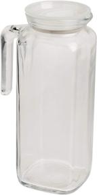 img 4 attached to 🥤 Bormioli Rocco Glass Frigoverre Jug: Clear 1 Liter Pitcher with Airtight Lid - Perfect for Water, Juice, Iced Coffee & Iced Tea