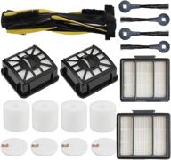 🧹 llhome roller brush, dust base filters, hepa, foam & felt filters kit, and side brushes replacement for shark iq robot r101ae rv1001ae r101 ur1005ae vacuum - replaces parts #106ky1000ae логотип