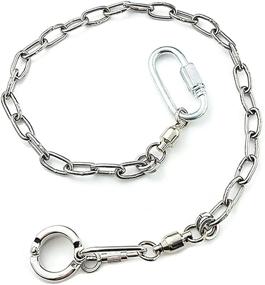 img 4 attached to 🦜 ebamaz Pet Bird Leash - Stainless Steel Parrot Foot Chain Anklet Ring | Model 15, 14.5mm