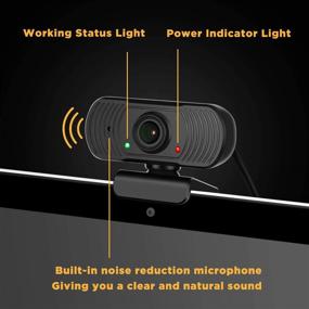 img 3 attached to 📷 1080P HD Wide Angle Webcam with Microphone & USB C Adapter - External USB Web Camera for Computer PC Laptop Desktop Conference Room Mac Xbox Monitor