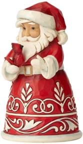 img 2 attached to 🎅 Enesco Jim Shore Heartwood Creek Pint Size Santa with Cardinal Figurine - A Delightful Multicolor Christmas Decoration