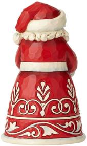 img 1 attached to 🎅 Enesco Jim Shore Heartwood Creek Pint Size Santa with Cardinal Figurine - A Delightful Multicolor Christmas Decoration