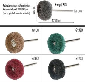 img 2 attached to 🧹 69Pcs Abrasive Wheel Buffing Polishing Wheel Wire Brushes Set For Rotary Tool Accessories - 3mm Shank Mini Brush Polishing Kit, Ideal for Power-Operated Grinders