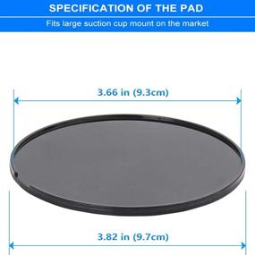 img 3 attached to 🚗 Woleyi 90mm Adhesive Mounting Disk, 3 Pack: Enhance Car GPS Dashboard Mounting Experience with Secure Sticky Pad for Large Suction Cup Mount