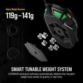 img 2 attached to Corsair Nightsword RGB Gaming Mouse – Ergonomic, Tunable, 18000 DPI, Backlit RGB LED, Black