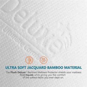 img 2 attached to PlushDeluxe Premium Bamboo Mattress Protector – Waterproof, Soft & Breathable Bed Mattress Cover for Ultimate Comfort & Protection - King Size