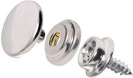 🔗 marine grade stainless steel snap fastener kit - mini skater 4 sets (silver), ideal for upholstery, boat covers, furniture, canvas, and outdoor use logo