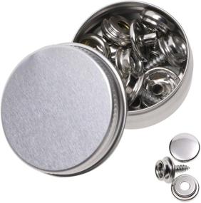 img 2 attached to 🔗 Marine Grade Stainless Steel Snap Fastener Kit - Mini Skater 4 Sets (Silver), Ideal for Upholstery, Boat Covers, Furniture, Canvas, and Outdoor Use