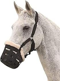img 1 attached to 🐴 Deluxe Grass Muzzle for Horses by Shires