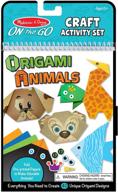🐾 melissa & doug on the go origami animals craft activity set with 38 stickers and 40 origami papers: engaging creativity and fun logo