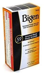 img 1 attached to 💇 Bigen Oriental Black Hair Color Powder - Case of 6, .21 oz. Each